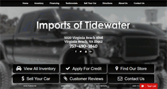 Desktop Screenshot of importsoftidewater.com